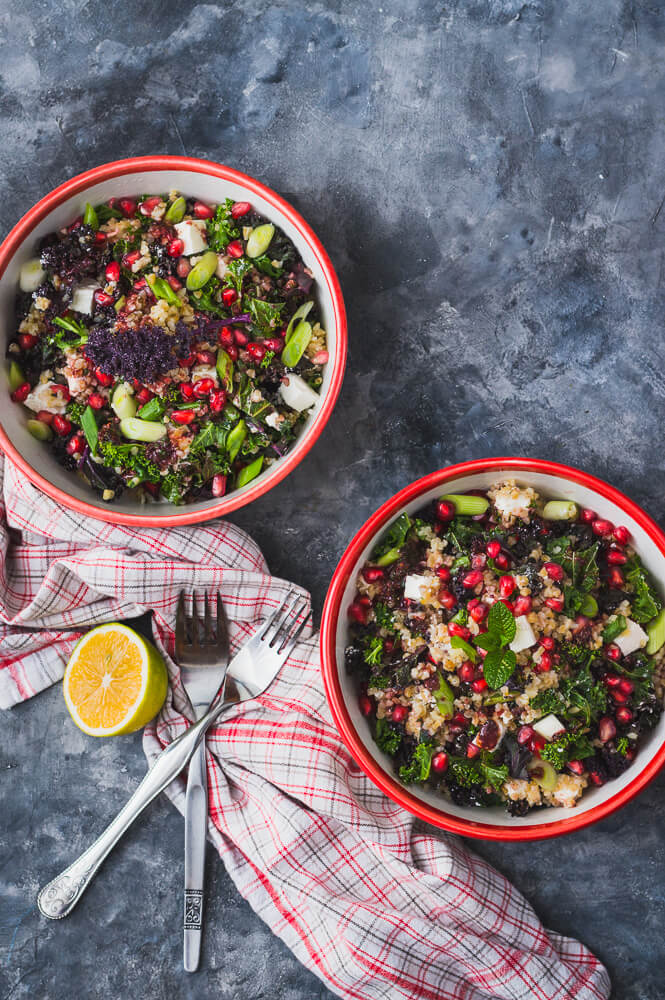 Arapska salata od bulgura, nara i kelja inspirirana tabboulehom