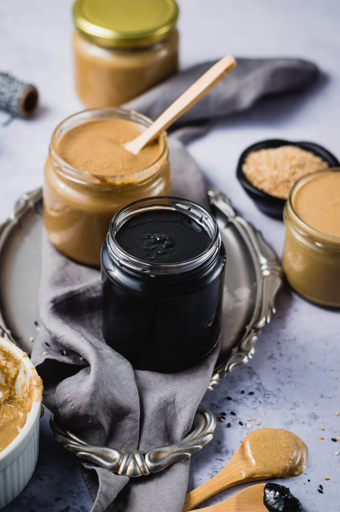 Three Types of Tahini Paste Made From Scratch