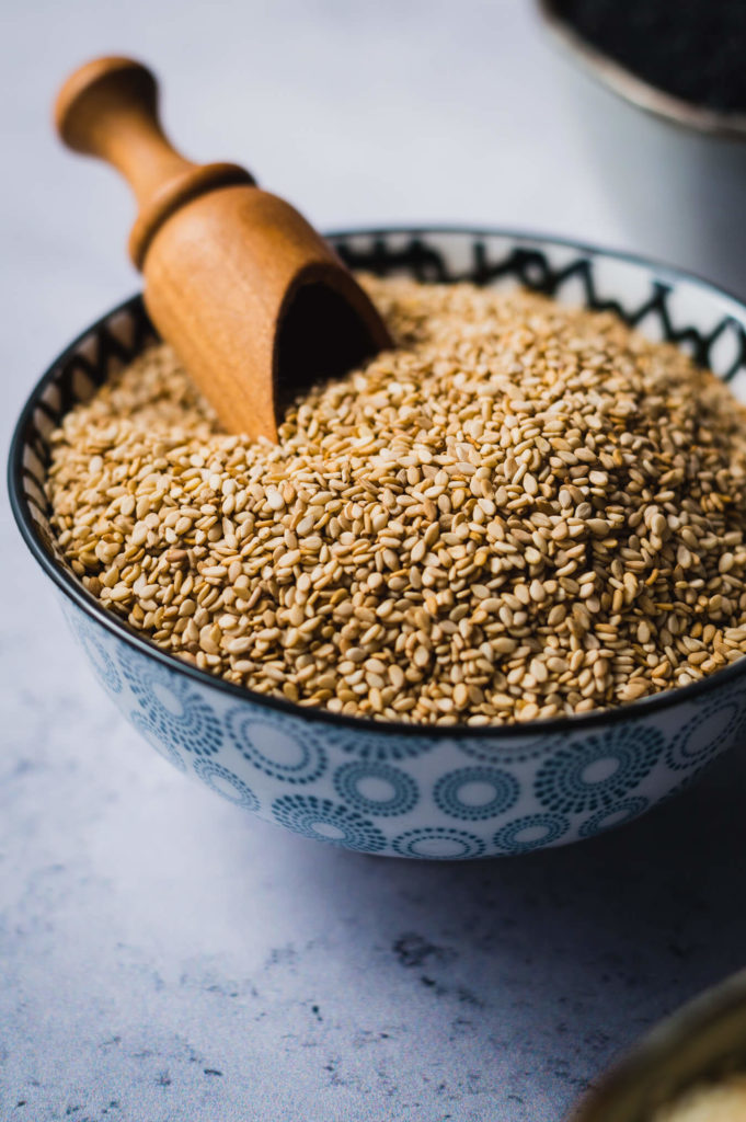 golden sesame seeds