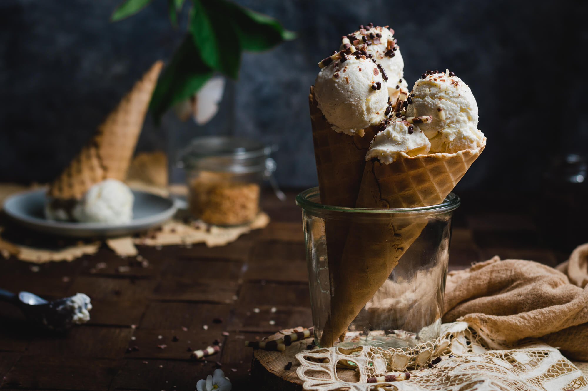 Easy Homemade Bourbon Ice Cream