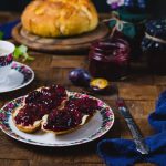 oven-roasted plum jam no added sugar