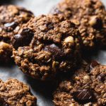 dark chocolate hazelnuts oatmeal cookies