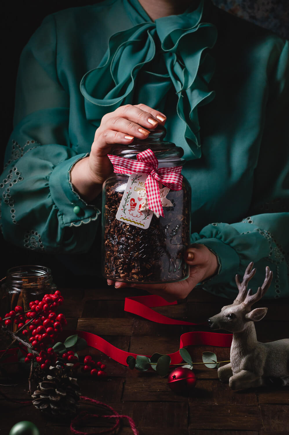domaća čokoladna granola s tahinijem