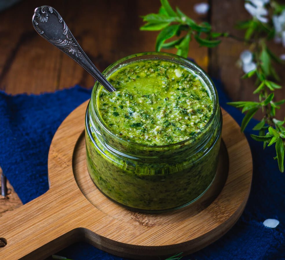 wild garlic and dill pesto recipe