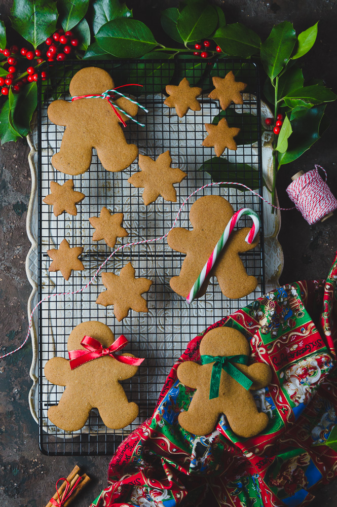 freshly baked gingebread man cookies