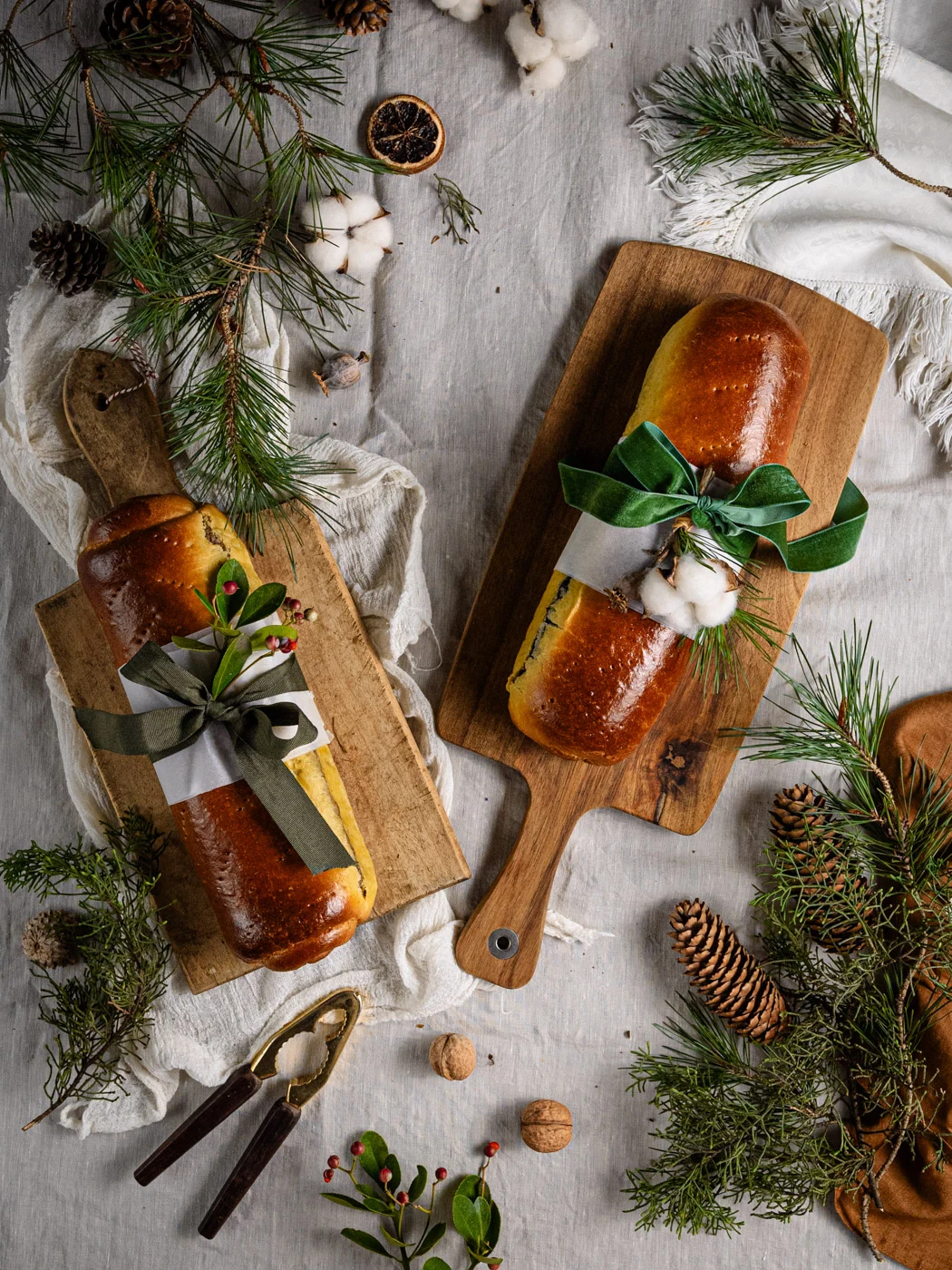 croatian walnut roll and poppy seed roll as an edible Christmas gift