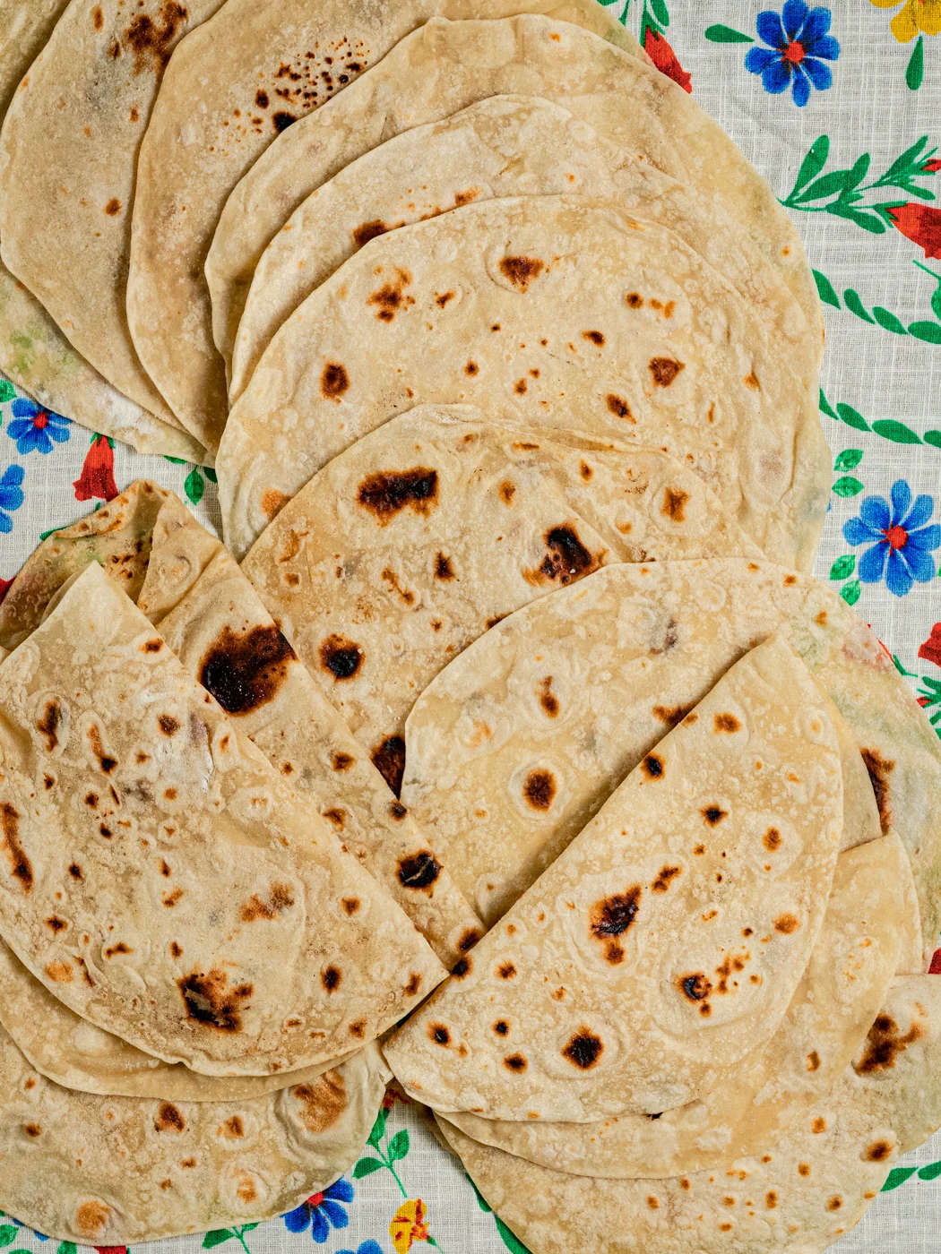 homemade flour tortillas, made from scratch