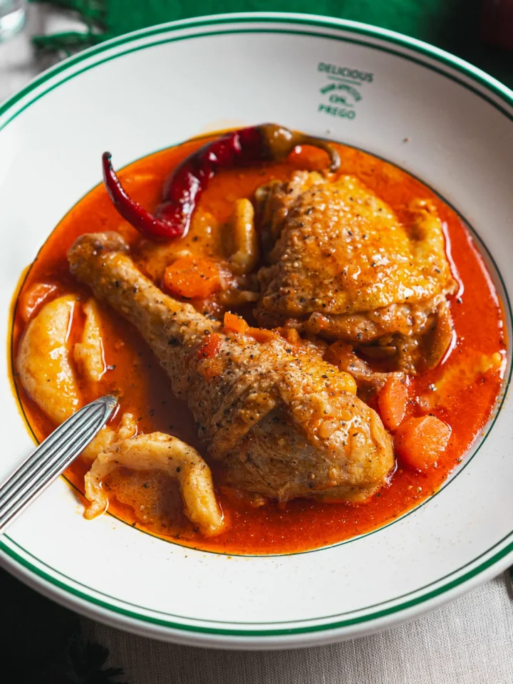 Chicken Paprikash with Dumplings