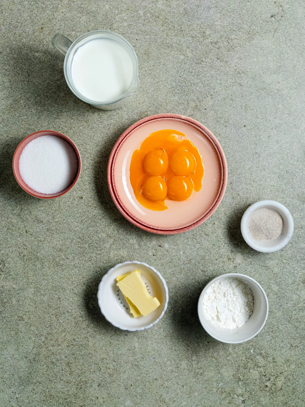 ingredients needed for vanilla pastry cream