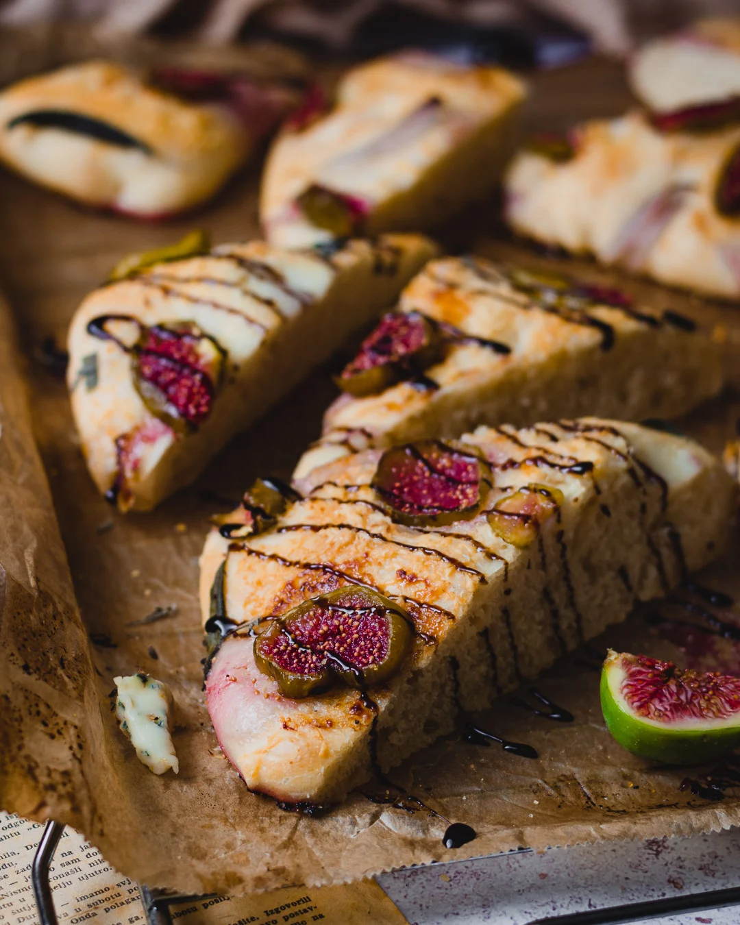 fig and grapes focaccia