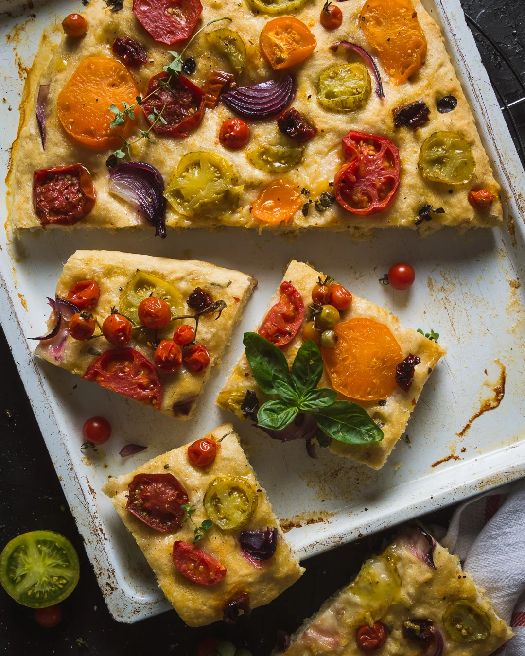 tomato basil focaccia
