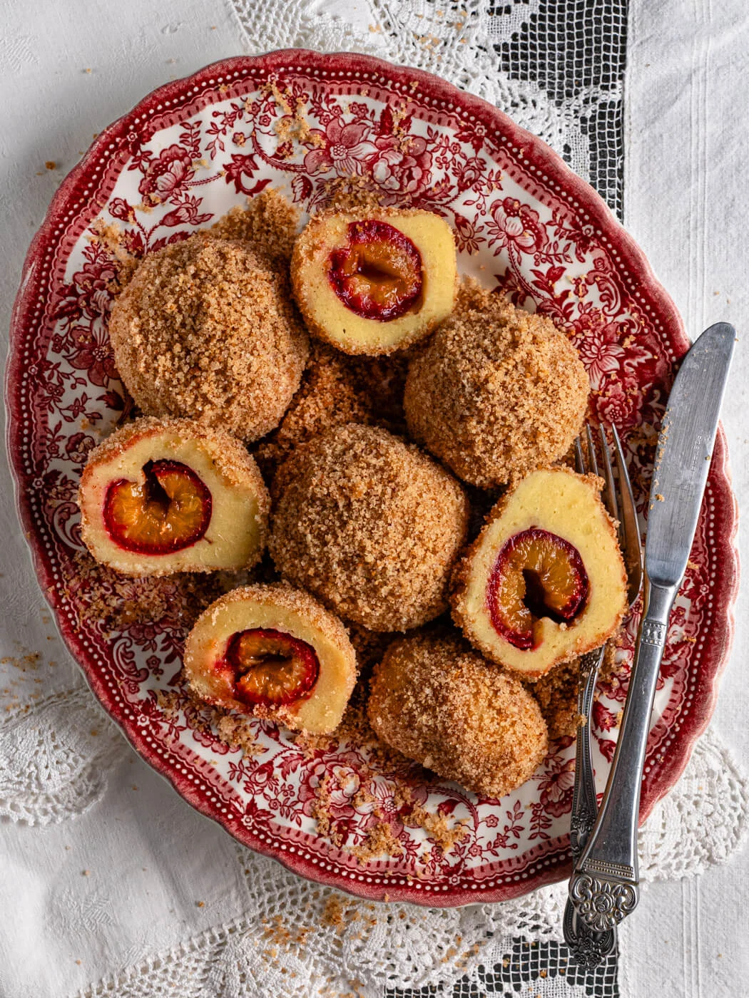 Croatian potato plum dumplings